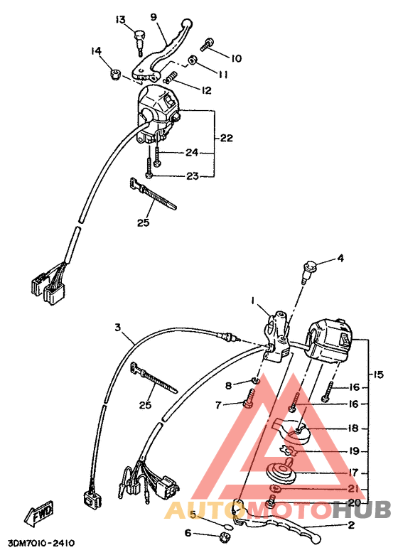 Handle switch. lever