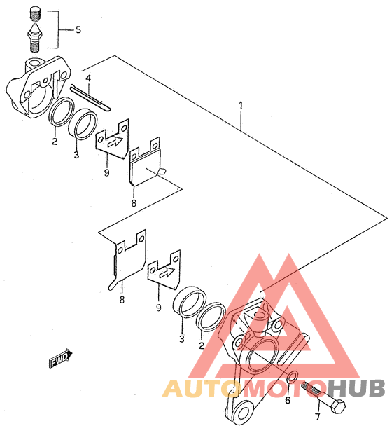 Задний суппорт