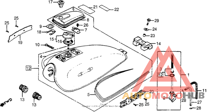 Cm400a/tfuel tank 79-80
