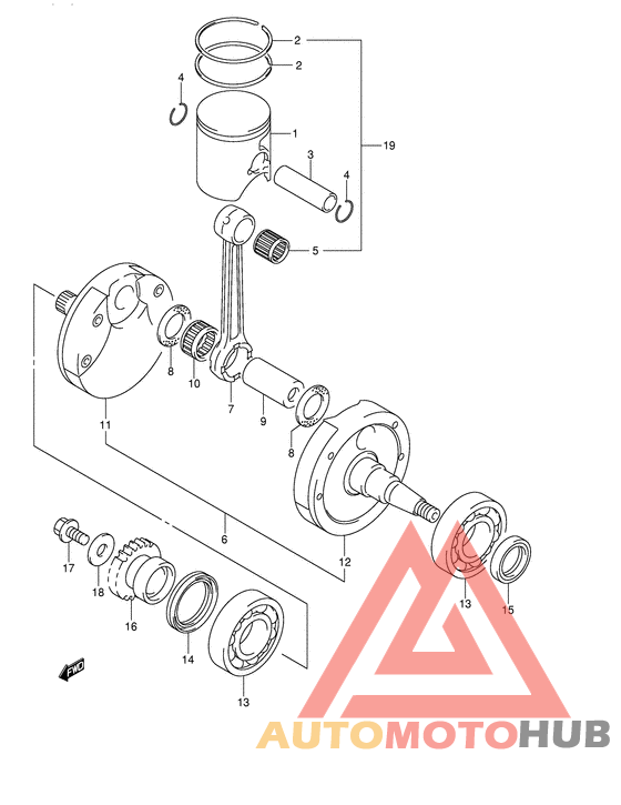 Вал коленчатый