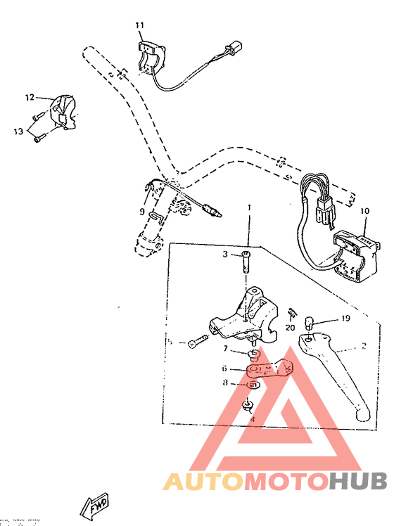 Handle switch. lever