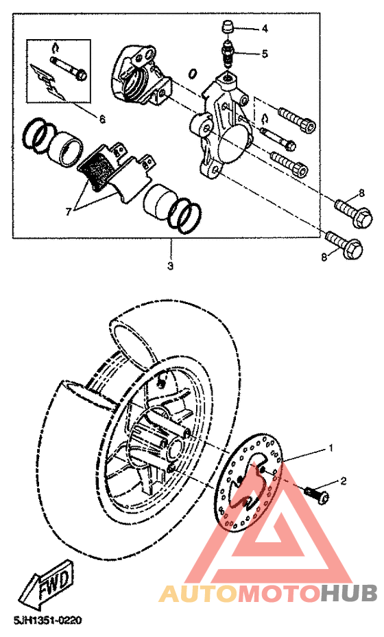 Передний суппорт