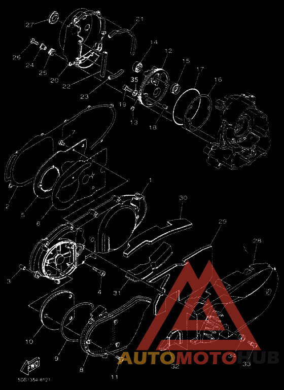 Crankcase cover ass`y  (v