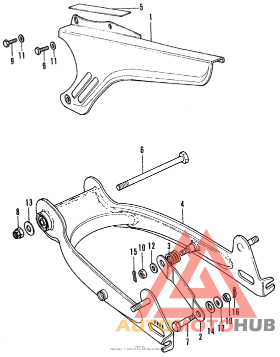 Swingarm + chain case