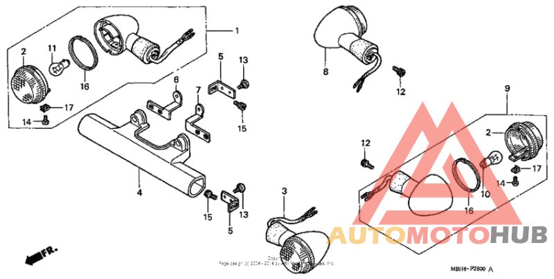 Front + rear turn signal