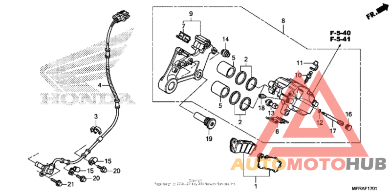 Задний торнозной суппорт 2