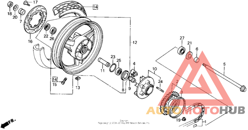 Переднее колесо