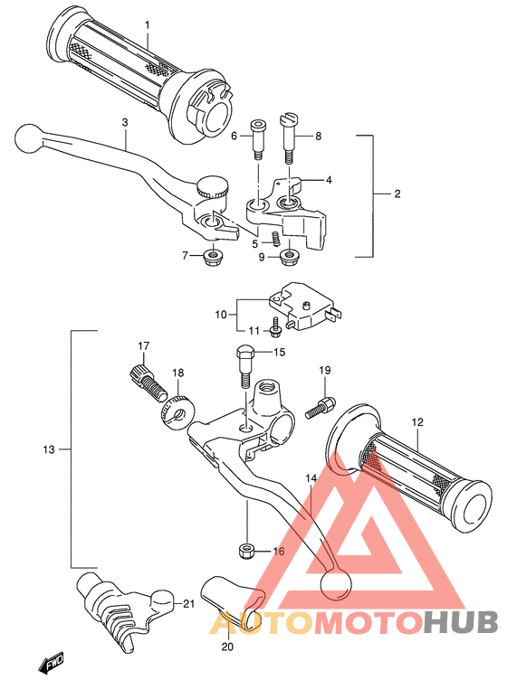 Рулевой рычаг