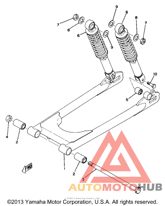 Rear arm-rear cushion