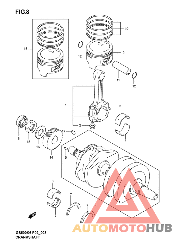 Вал коленчатый