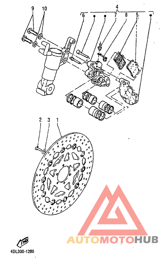 Front brake. caliper