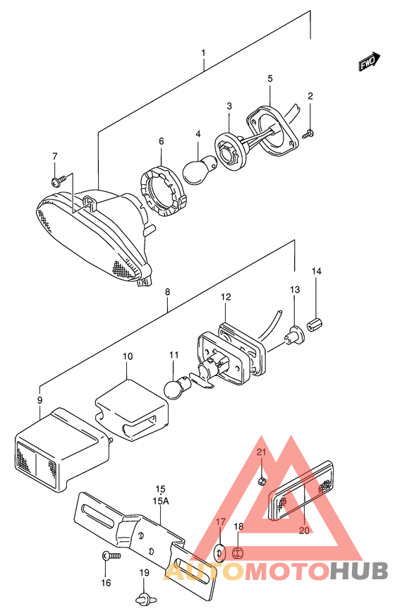 Задний фонарь