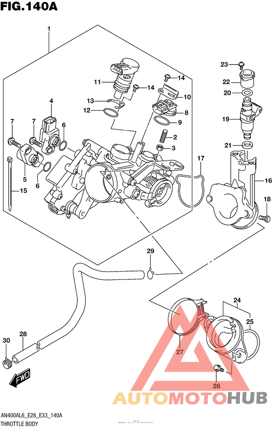 Throttle Body (An400Al6 E33)