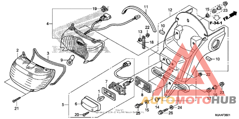 Задний фонарь