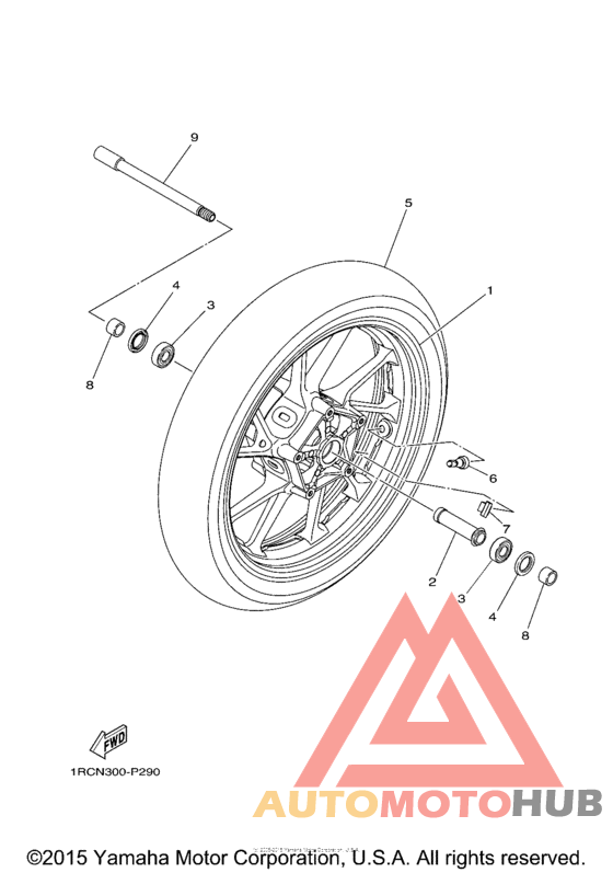 Переднее колесо