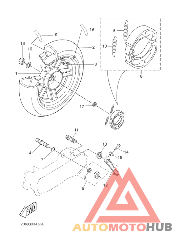 Переднее колесо