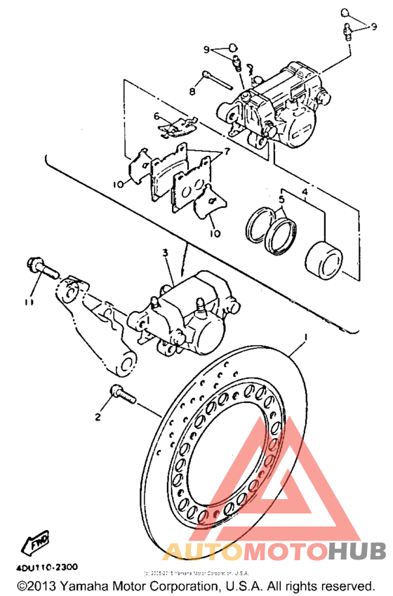 Задний суппорт