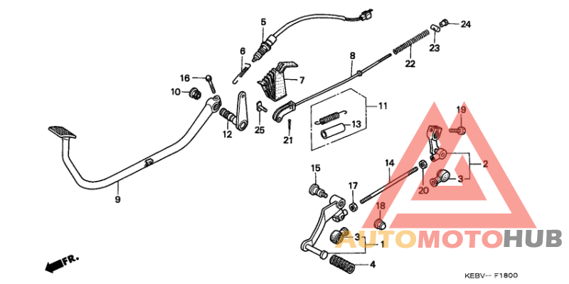 Brake pedal assy
