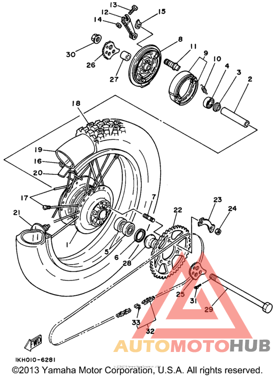 Переднее колесо