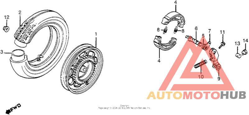 Переднее колесо