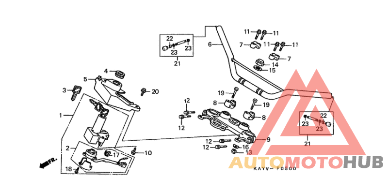 Handle pipe/top bridge