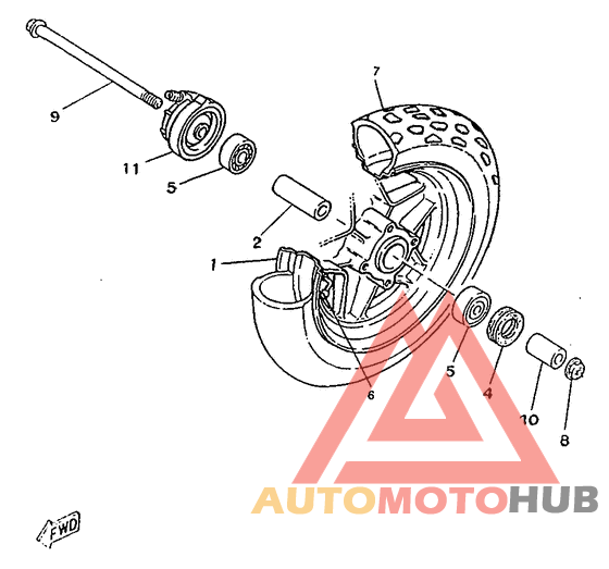 Переднее колесо