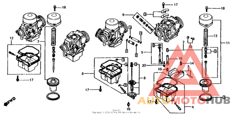 Carb. component parts 81-82