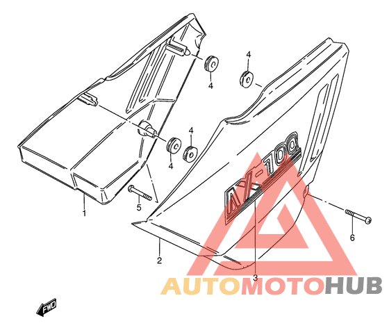 Обтекатель задний