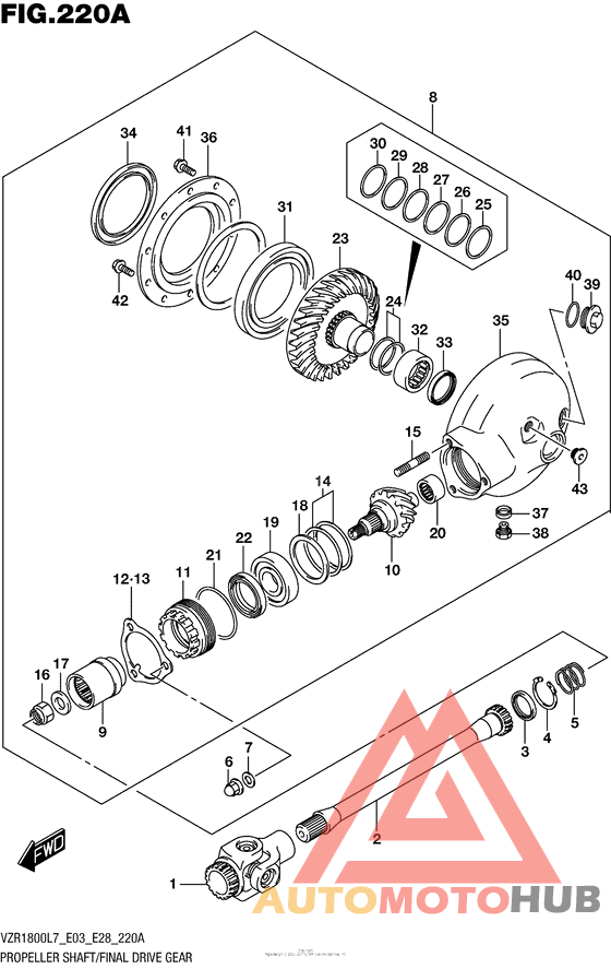 Propeller Shaft/final Drive Gear