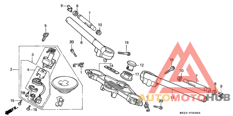 Handle pipe/top bridge