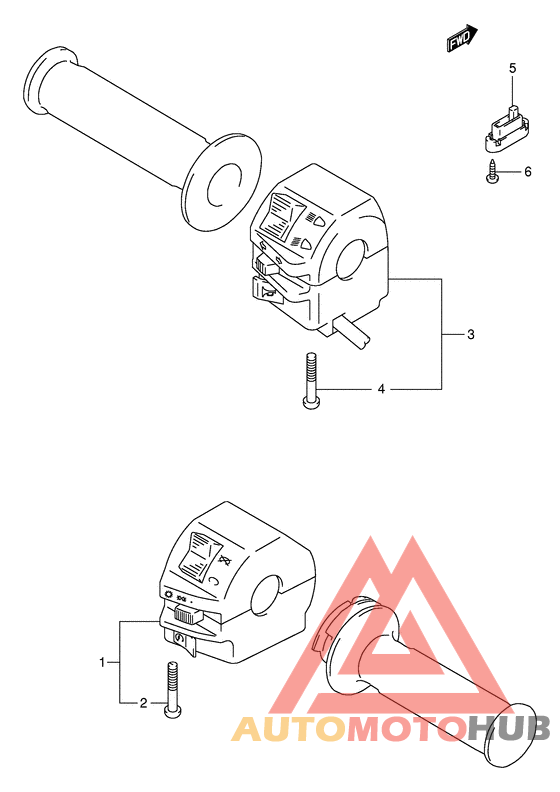 Рулевой переключатель