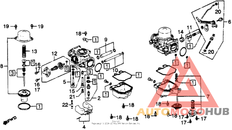 Carb. component parts 1
