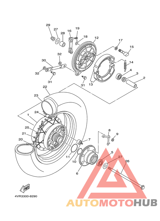 Переднее колесо
