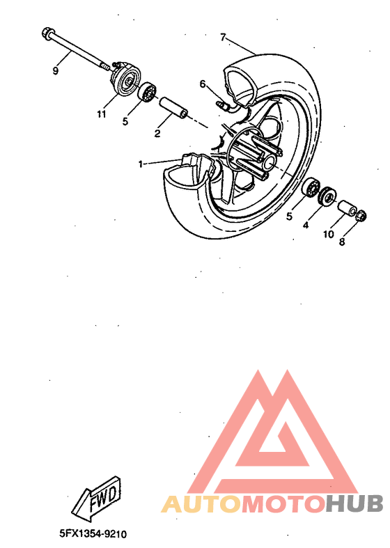 Переднее колесо