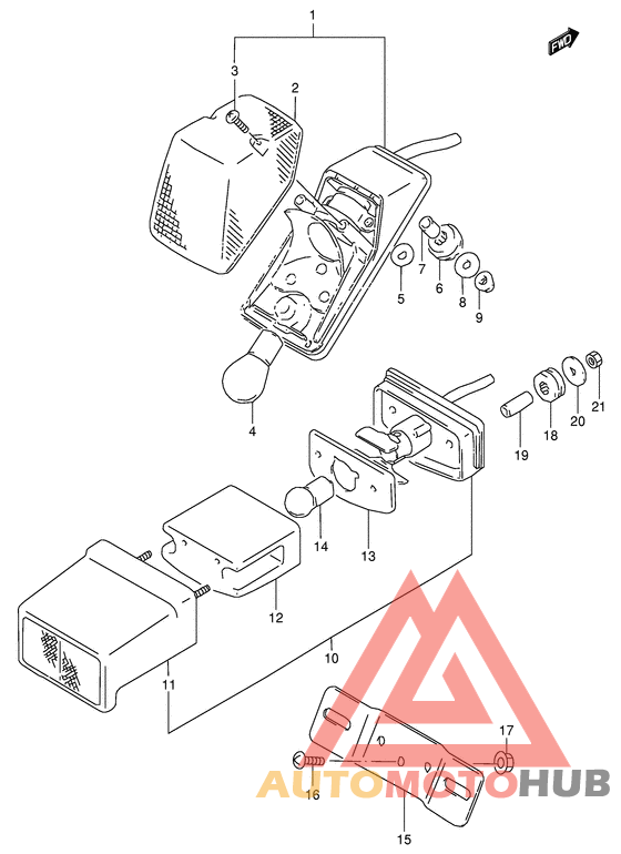 Задний фонарь