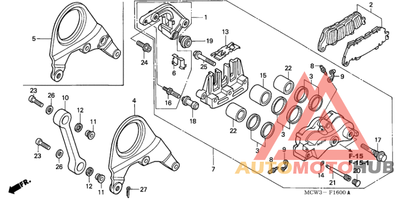Задний суппорт