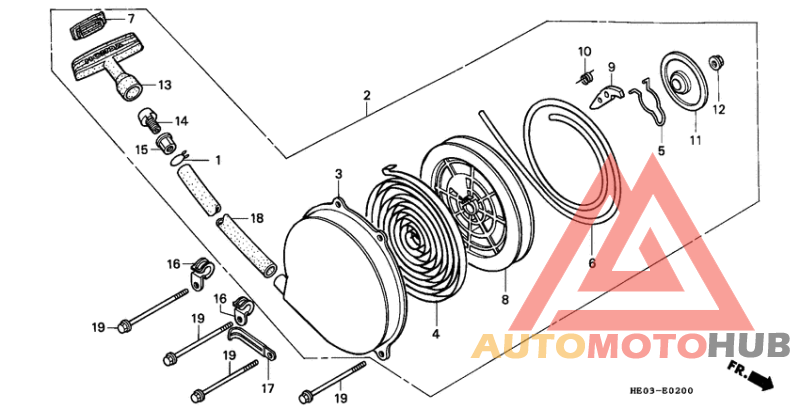 Starter assy recoil