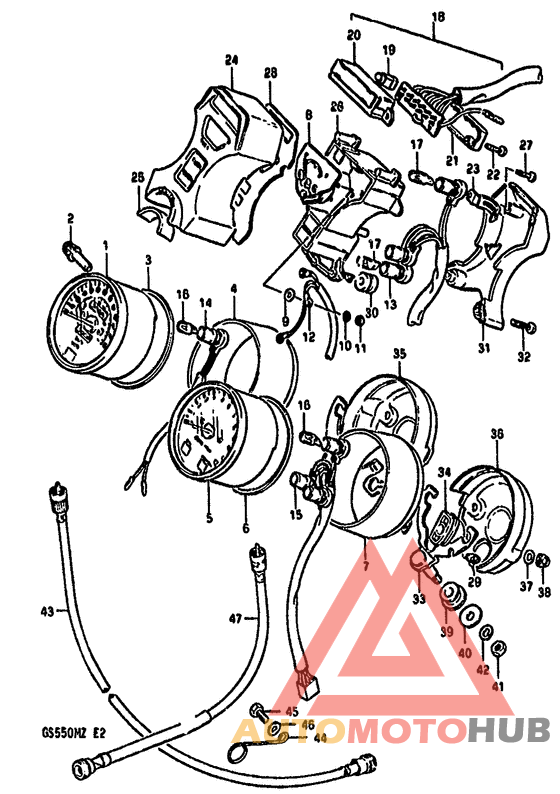 Speedometer-tachometer