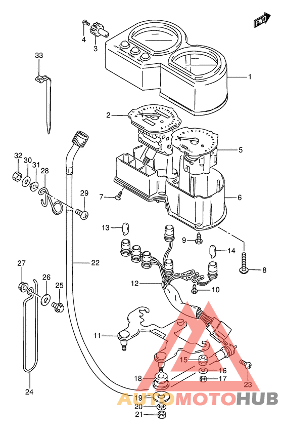 Спидометр-тахометр