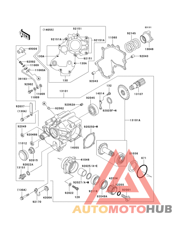 Front bevel gear(1/2)