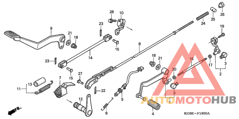 Brake pedal assy