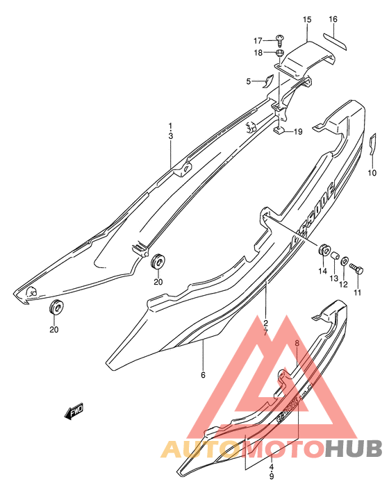 Обтекатель задний