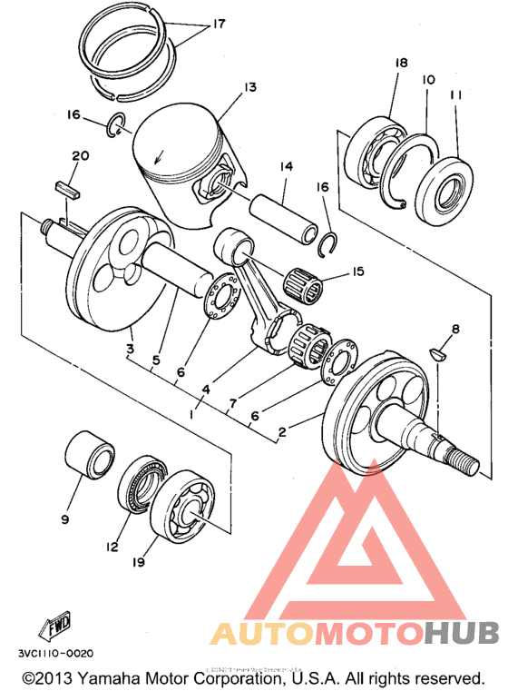 Коленвал,поршни