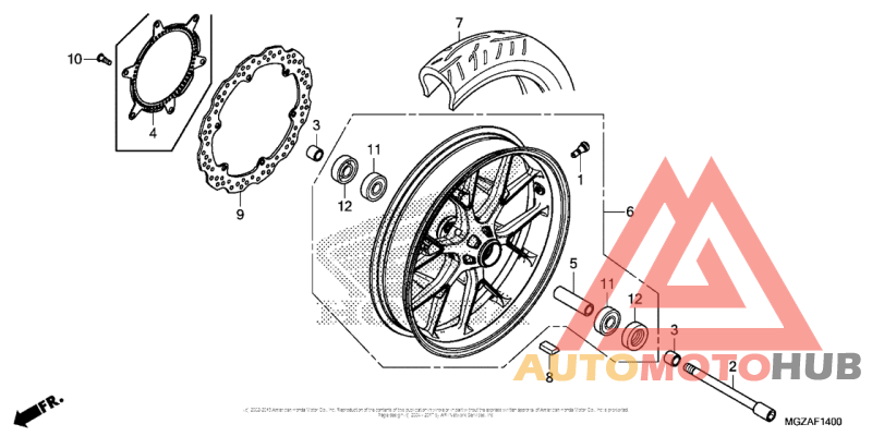 Переднее колесо