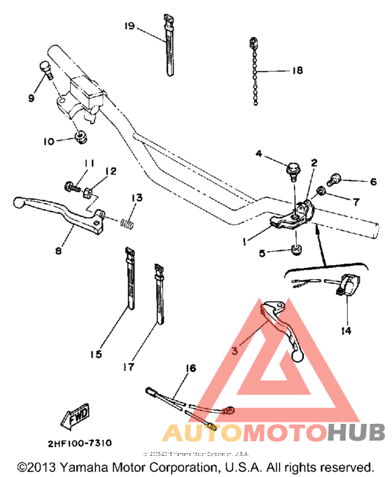 Handle switch - lever