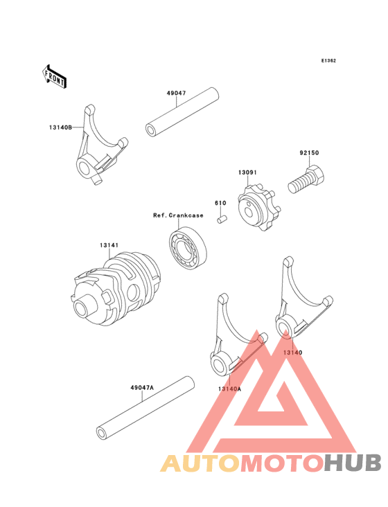 Change drum/shift fork