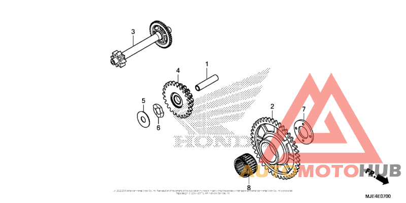 Starting Driven Gear