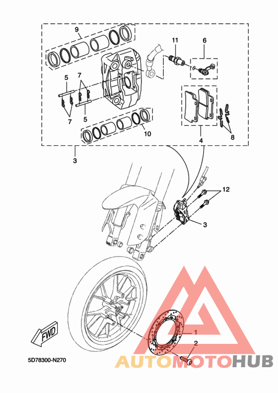 Передний суппорт
