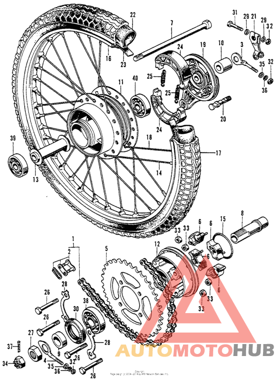Переднее колесо