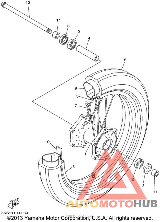Переднее колесо